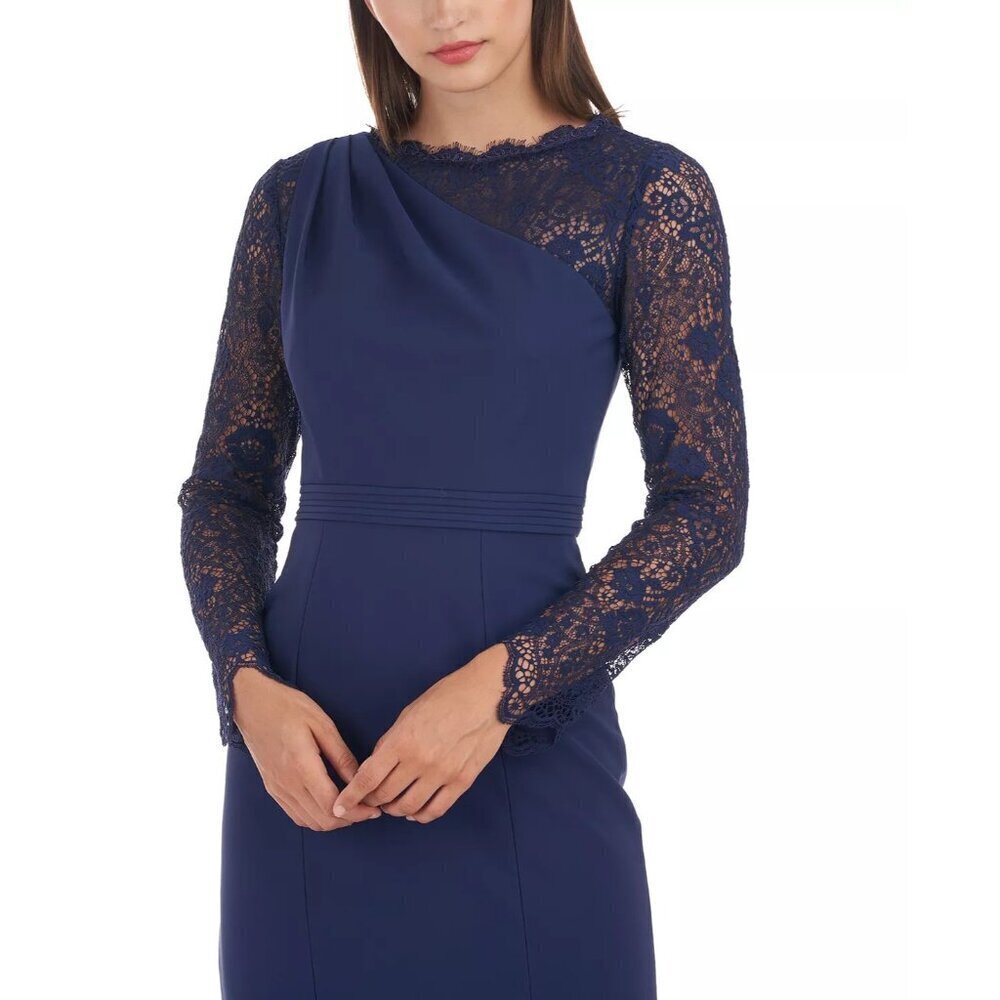 JS Collections Womens Size 2 Stretch Crepe Lace-S… - image 2